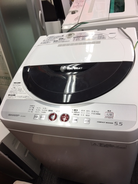港区から、洗濯機SHARP ES-GE55K-Bを買取させて頂きました！