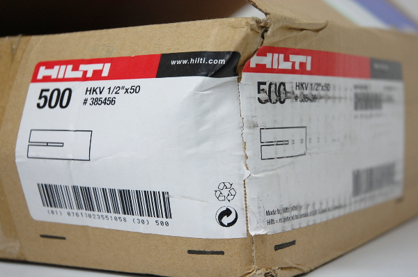渋谷区から工事用材料 アンカー HILTI/ ヒルティを高価買取させて頂きました！