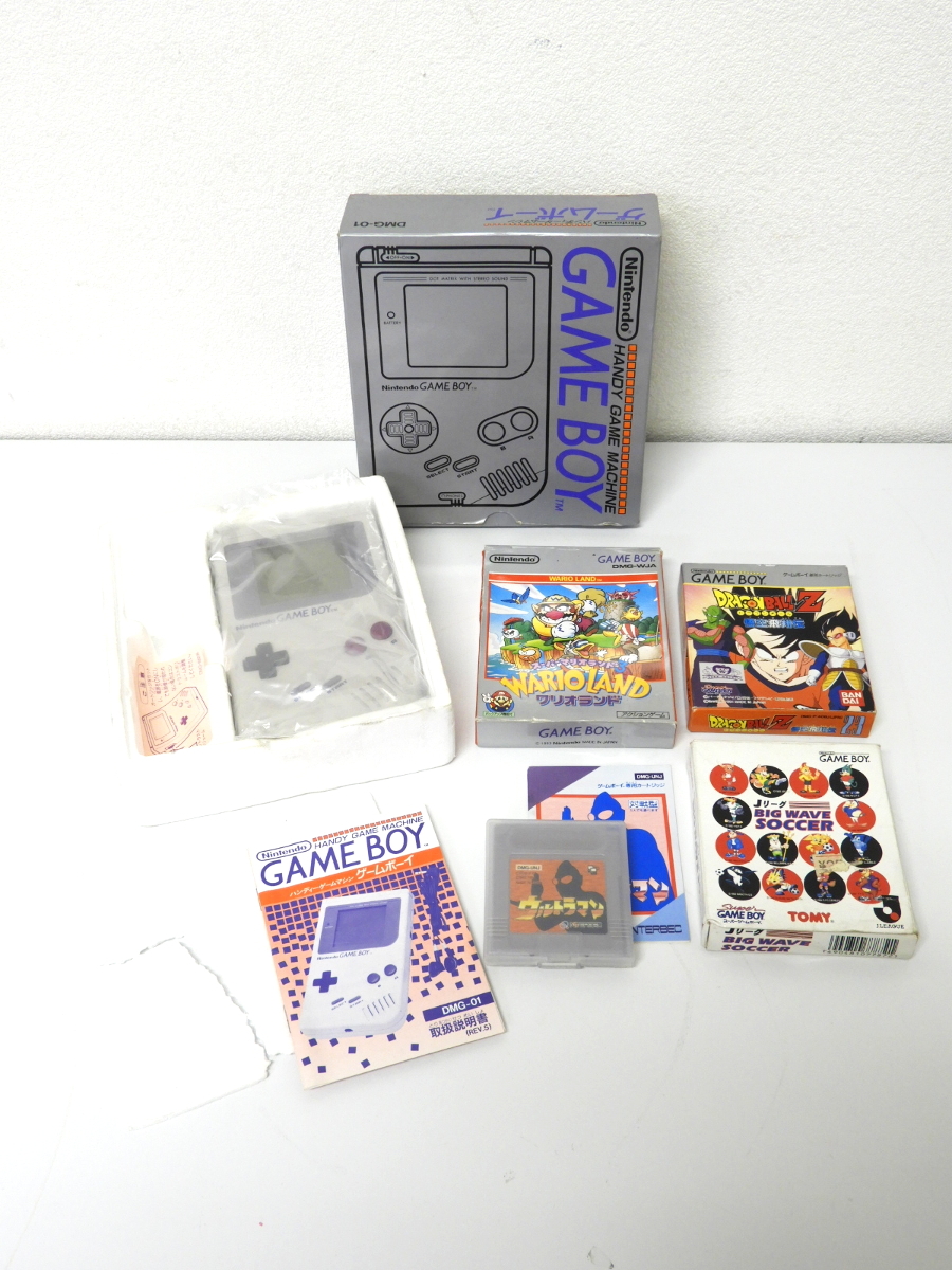品川区から任天堂 Nintendo 初期 GAME BOY ゲームボーイ DMG-01 ソフト4点付きを高価買取させて頂きました！
