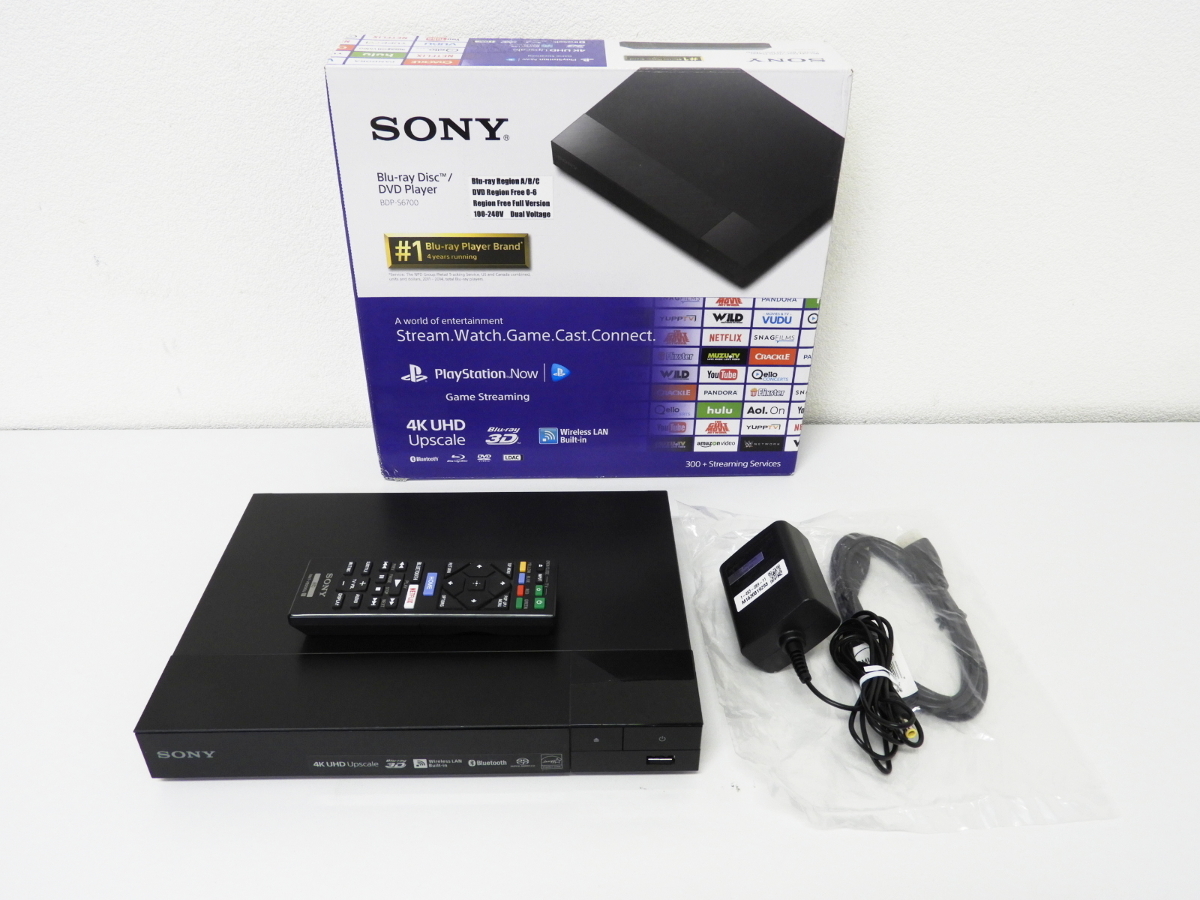 大田区からSONY ソニー ブルーレイディスクプレーヤー/DVDプレーヤー Blue-ray BDP-S6700を高価買取させて頂きました！
