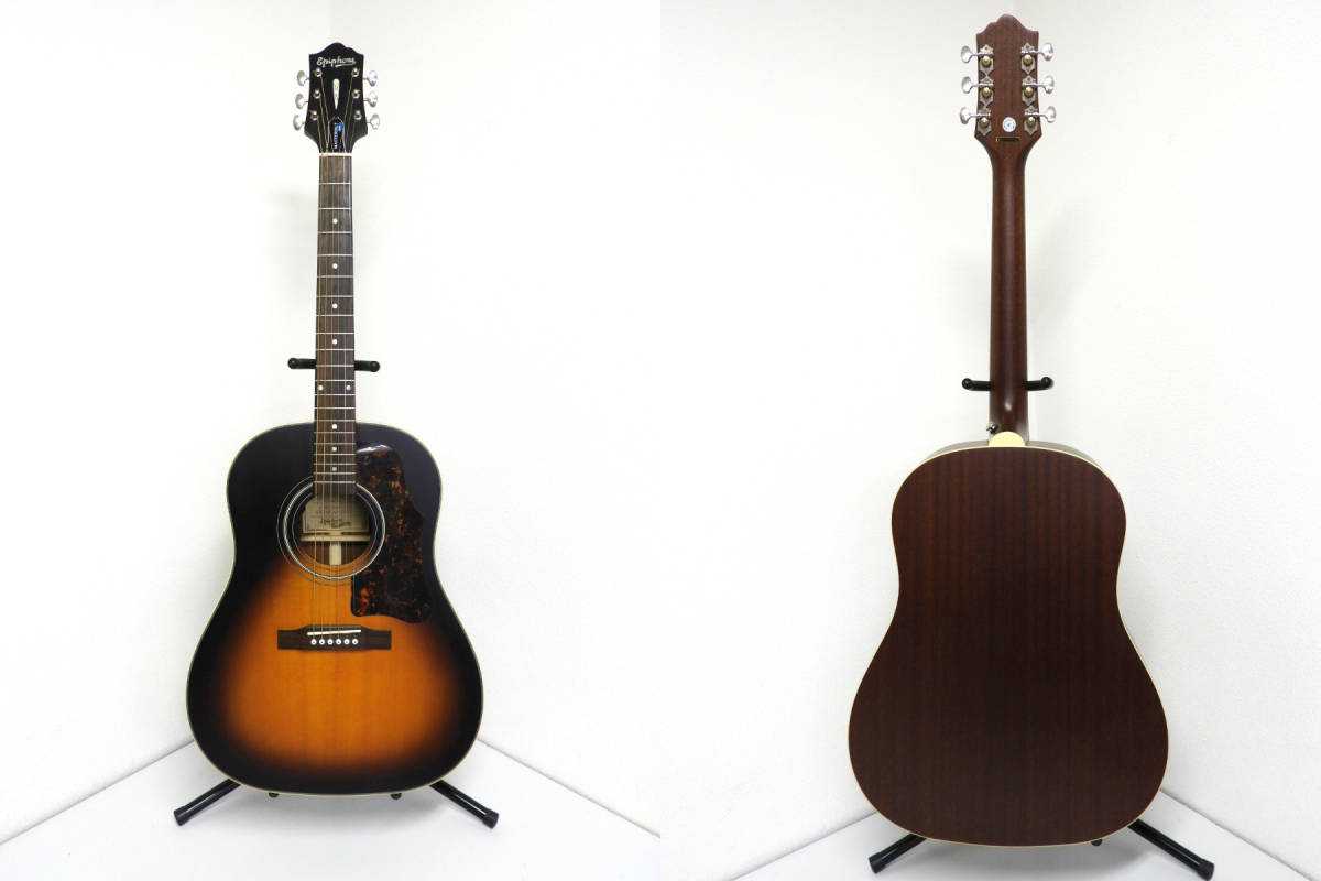 品川区からEPIPHONE Masterbilt エピフォン マスタービルト AJ-45ME/VSS ビンテージサンバーストサテン エレアコ アコギ ギターを高価買取させて頂きました！