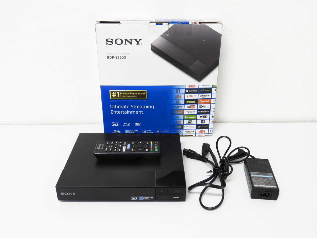 港区からSONY ソニー BDP-S5500 3D対応 Wi-Fi Blu-ray/DVDプレーヤーを高価買取させて頂きました！