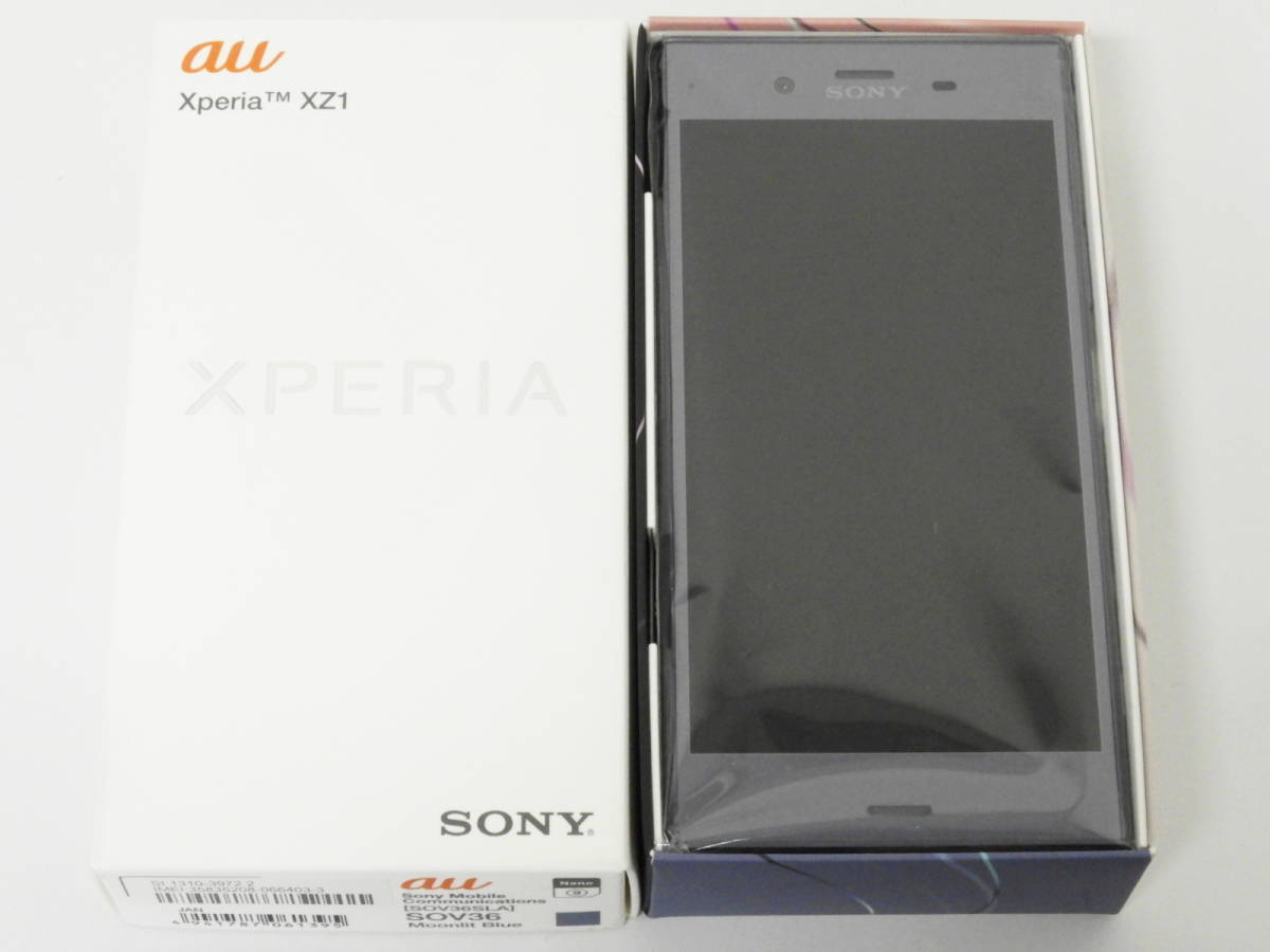 目黒区からSONY ソニー au Xperia XZ1 64GB SOV36 ムーンリットブルーを高価買取させて頂きました！