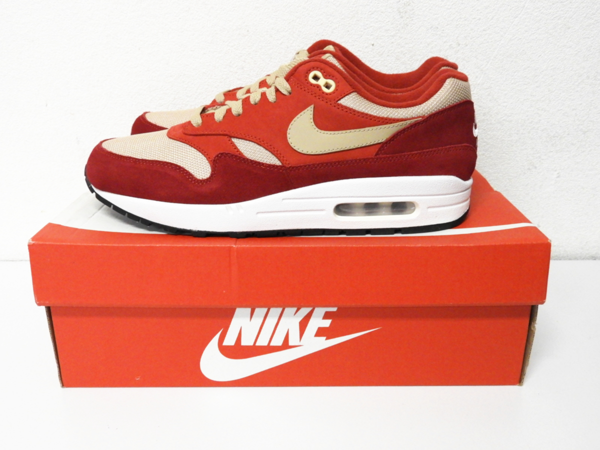 杉並区からスニーカー NIKE AIR MAX 1 PREMIUM RETRO ナイキ エアマックス1 プレミアムレトロ レッドを高価買取させて頂きました！