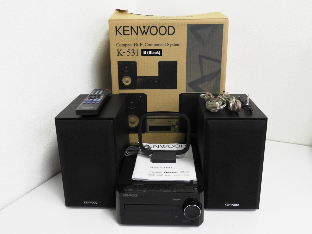 品川区からKENWOOD ケンウッド K-531 コンパクトHi-Fiシステム コンポ Bluetooth ブラックを高価買取させて頂きました！
