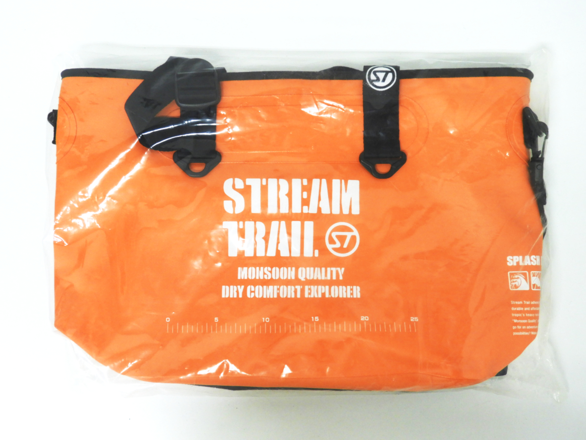 荒川区から新品 Stream Trail ストリームトレイル マルシェデラックストートバッグ 防水バッグ 25L オレンジを高価買取させて頂きました！