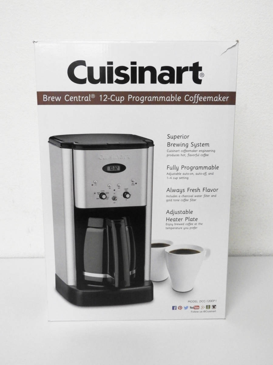 目黒区からコーヒーメーカー買取Cuisinart クイジナート 全自動コーヒーメーカー 12カップ DCC-1200P1を高価買取させて頂きました！