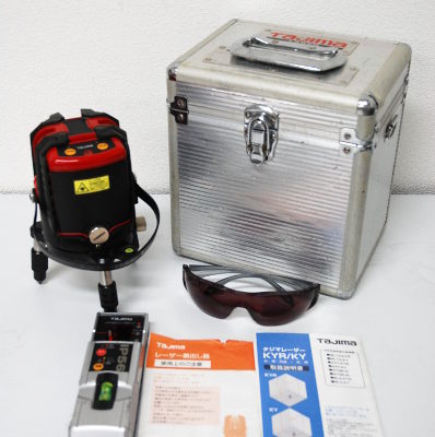 市川市からTAJIMA タジマ 高精度レーザー墨出し器 AXT-KYR マルチレーザーレシーバー2 ML-RCV2 IP56を高価買取致しました！