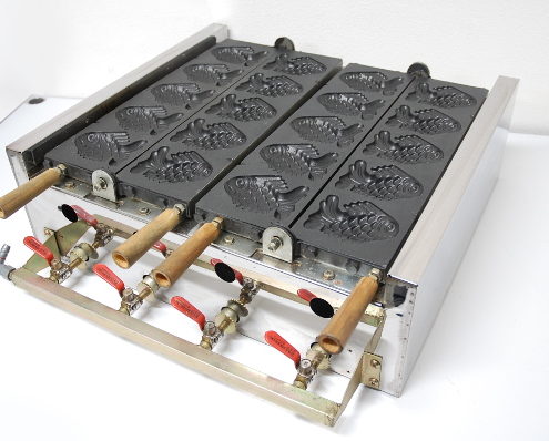 文京区から業務用 たい焼き器 10匹用 2連 都市ガス 10×8cmを高価買取させて頂きました！