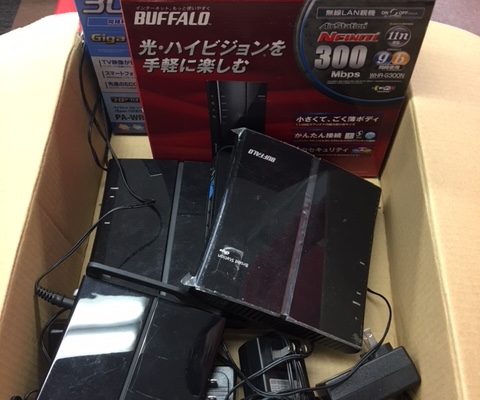 墨田区から大量ルーターを高価買取させて頂きました！