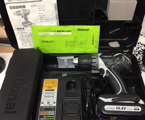 練馬区からナショナル電動ドリルEZ7440LN2Sを高価買取させて頂きました！