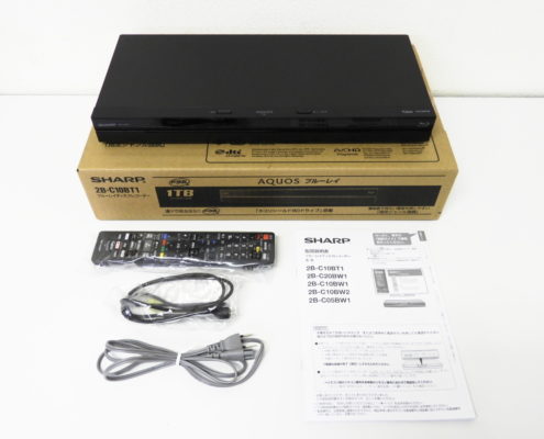 千代田区からSHARP シャープ AQUOS アクオス ブルーレイディスクレコーダー 2B-C10BT1 HDD容量1TBを高価買取させて頂きました！