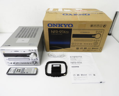渋谷区からONKYO オンキョー CD/SD/USB RECEIVER レシーバー NFR-9TX Bluetooth ハイレゾ対応 シルバーを高価買取させて頂きました！
