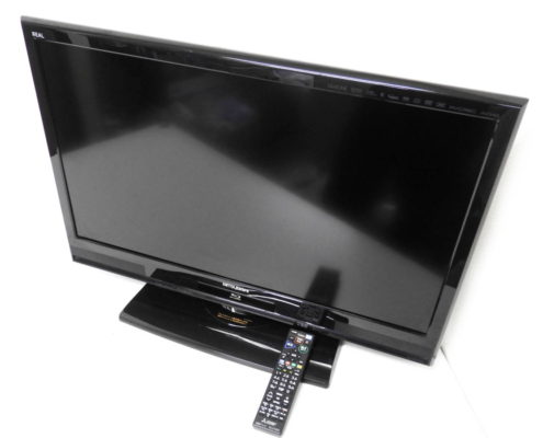 品川区から三菱 MITSUBISHI REAL 32V型液晶テレビ LCD-32BHR500 ブルーレイ＆ハードディスク内蔵を高価買取させて頂きました！
