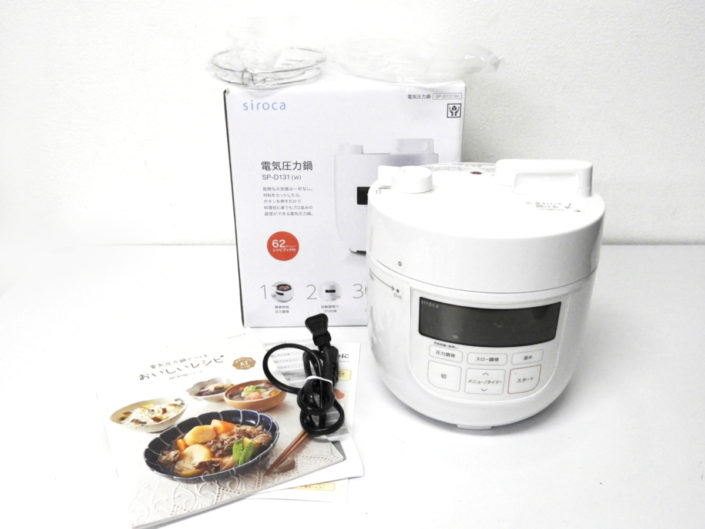 千代田区からsiroca シロカ 電気圧力鍋 SP-D131 70kPaゲージ圧 スロー調理機能付きを高価買取させて頂きました！