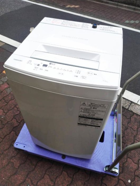 足立区から洗濯機買取東芝 4.5kg 洗濯機 AW-45M7を高価買取させて頂きました！