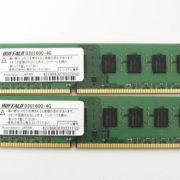 品川区からPCパーツ買取BUFFALO製 デスクトップ用メモリ 4GB×2枚(計8GB) DDR3-1600 PC3-12800 型番【D3U1600-4G】を高価買取せて頂きました！