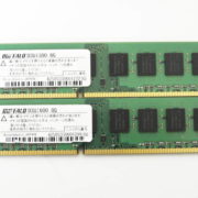 中央区からPCパーツ買取BUFFALO製 デスクトップ用メモリ 8GB×2枚(計16GB) DDR3-1600 PC3-12800 型番【D3U1600-8G】を高価買取せて頂きました！