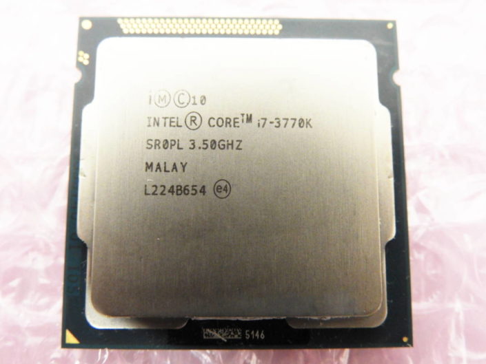 中央区からPCパーツ買取 Intel インテル Ivy Bridge 第3世代 Core i7 3770K / 3.50GHz LGA1155を高価買取せて頂きました！
