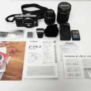 中央区からカメラ買取 オリンパス PEN Lite デジタルカメラ E-PL3 ダブルズームキットを高価買取せて頂きました！