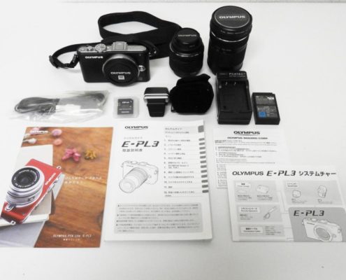 中央区からカメラ買取 オリンパス PEN Lite デジタルカメラ E-PL3 ダブルズームキットを高価買取せて頂きました！