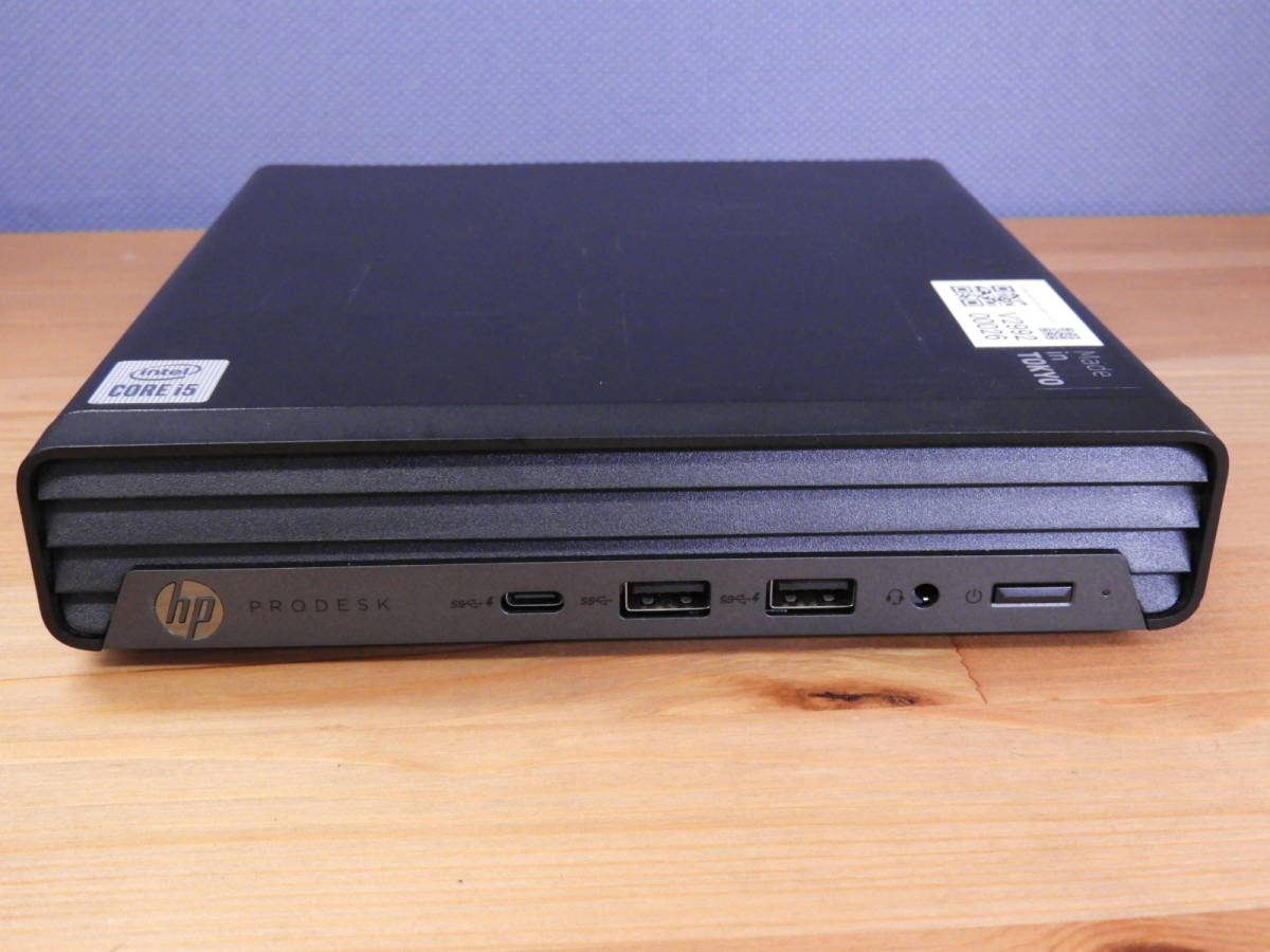 新宿区からパソコン買取 HP ProDesk 400 G6 Desktop Mini PCを高価買取せて頂きました！