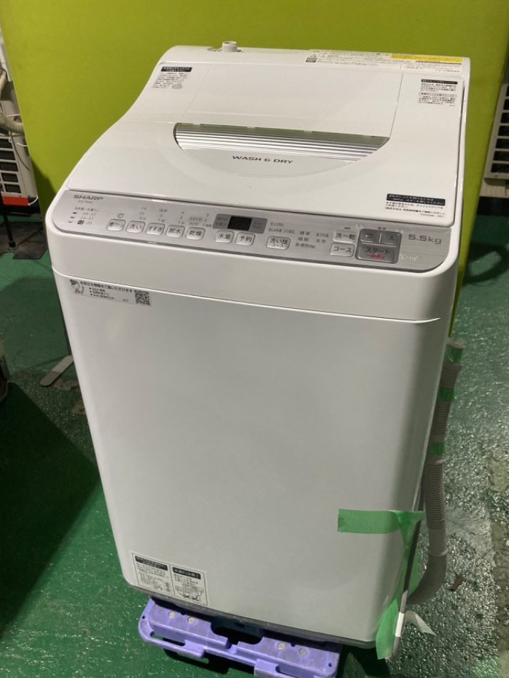 大田区から洗濯機買取 SHARP 洗濯乾燥機 EX-TX5C-Sを高価買取せて頂きました！