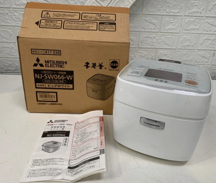 新宿区から三菱 IH炊飯器 ピュアホワイト NJ-SW066-Wを高価買取せて頂きました！