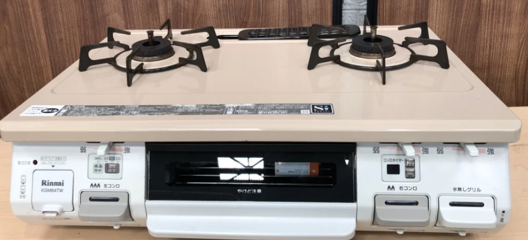 豊島区からRinnai グリル付2口ガスコンロ 都市ガス KGM64TWLを高価買取せて頂きました！