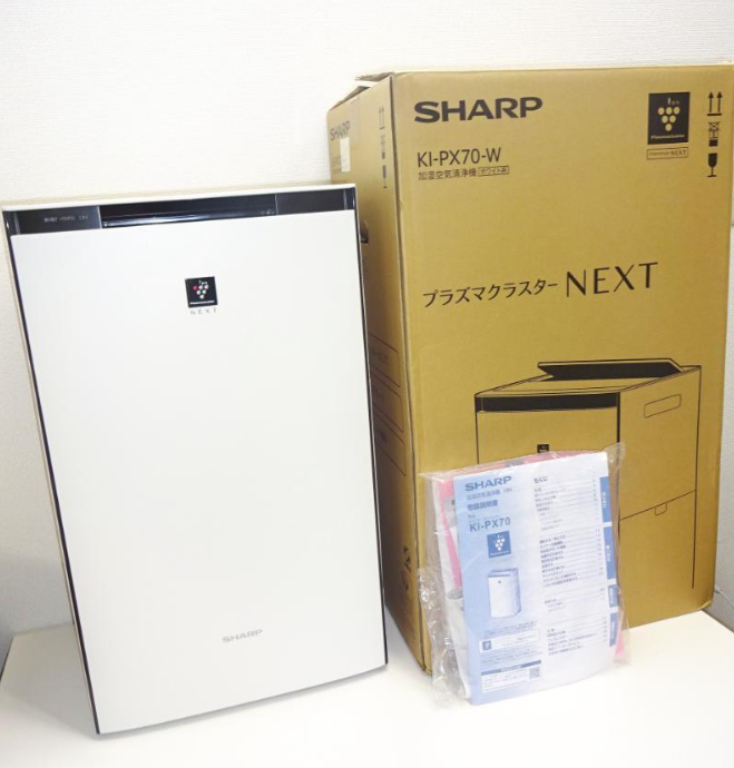 大田区から空気清浄機買取SHARP プラズマクラスターNEXT 加湿空気清浄機 31畳 KI-PX70を高価買取せて頂きました！
